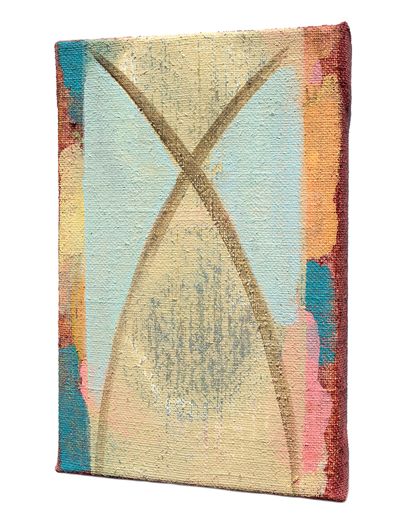 Klas (side view), acrylic on canvas, 12" x 8", 2016